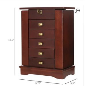 brand new HomCom jewelry box